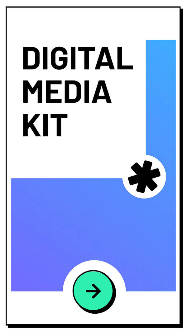 Digital media kit mobile | Genially templates